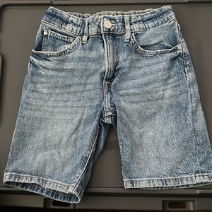 Boys blue Jean shorts with adjustable waist
